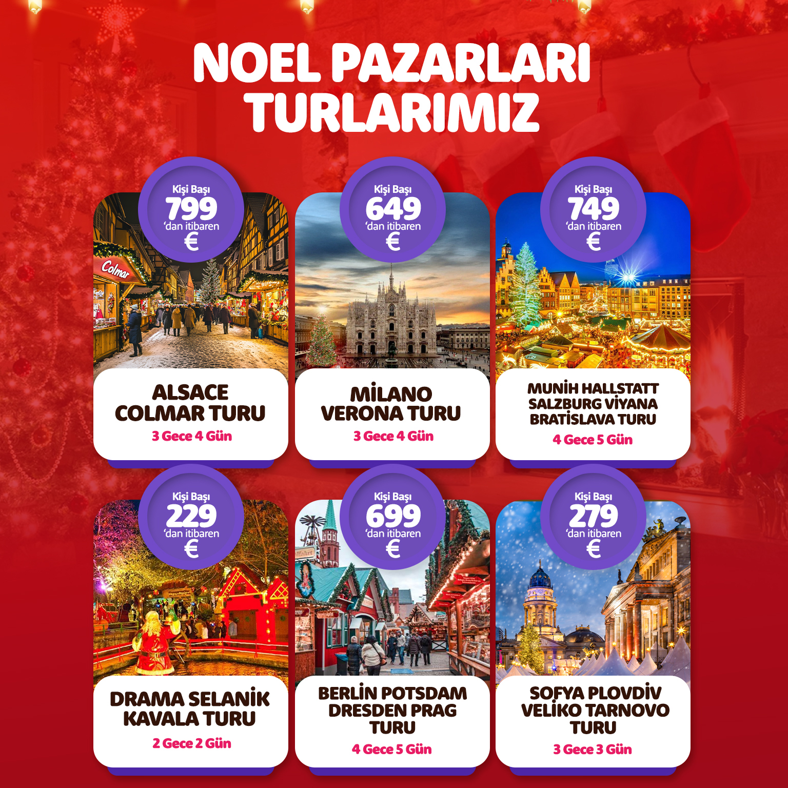 Noel Pazarları Turları
